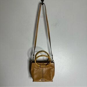 vince camuto Tan Leather Circle‎ Handle Crossbody Bag Small CP
